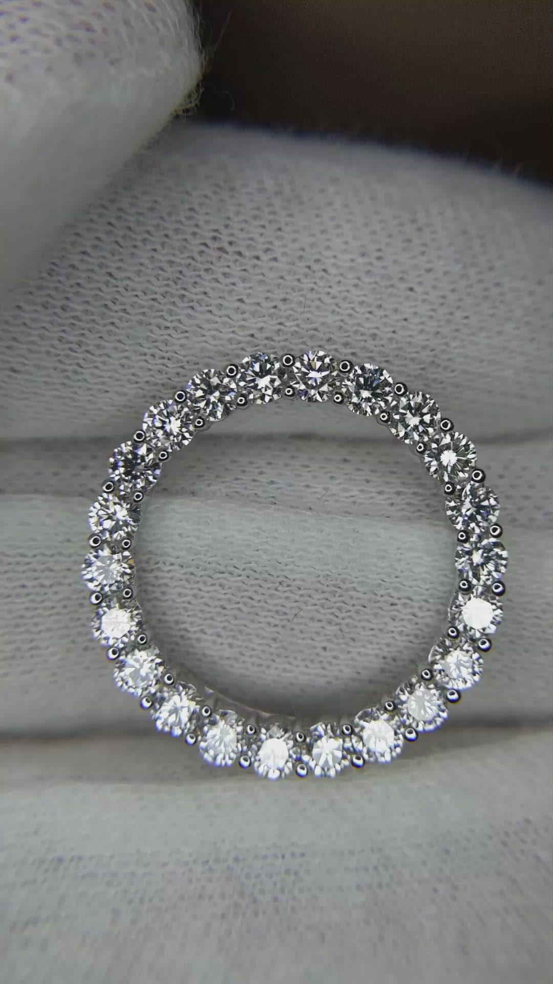 1.98 Ct. Natural Diamond Pave Pendant, 18K White Gold Size Video